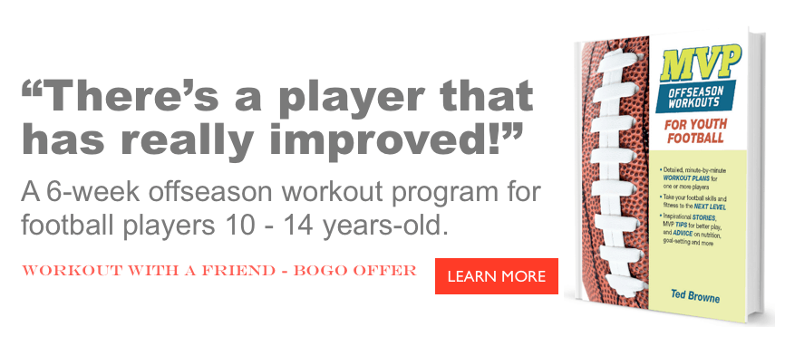 Offseason training for youth football.