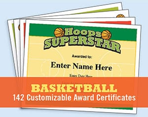 basketball certificates image