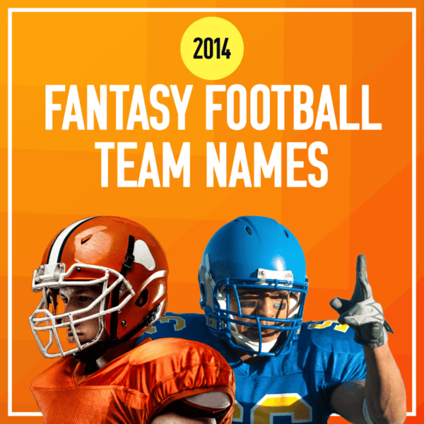 2014 Fantasy Football team names.