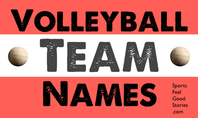 Volleyball team names visual