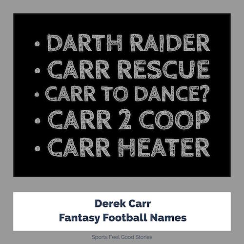 Derek Carr Fantasy Football Names image