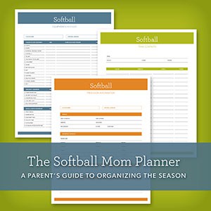 Softball Mom Planner for Season.