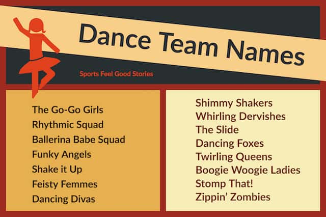100 Fun Dance Team Names for your Group