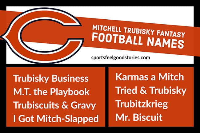 Mitchell Trubisky Fantasy Football Names image