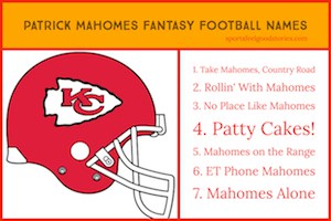 Mahomes Fantasy Football names image