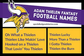 Adam Thielen Fantasy Names.