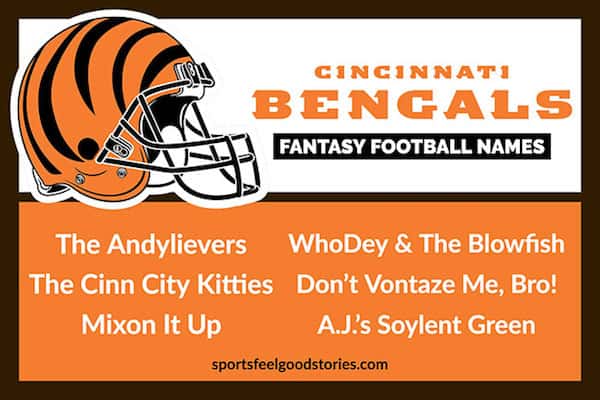 Cincinnati Bengals Fantasy Football Names - Funny and Clever