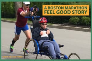 Boston Marathon feel good story - Jacob Russell and Patrick Dewey image