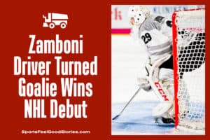 Zamboni Driver wins NHL debut image