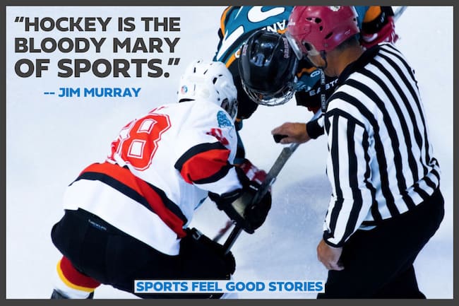 Jim Murray famous sports quotes hockey image