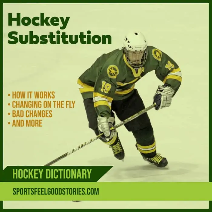 Hockey Line Change and Substitution.