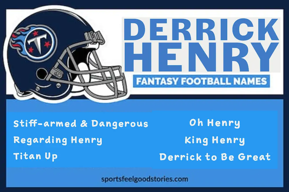 Derrick Henry Fantasy Football Names list.