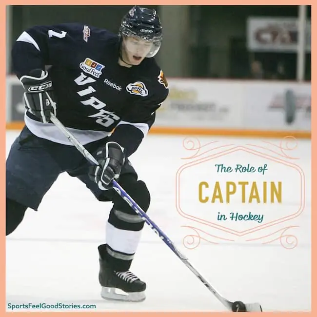 The role of captain in hockey.
