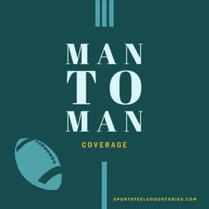 Man to man coverage in football