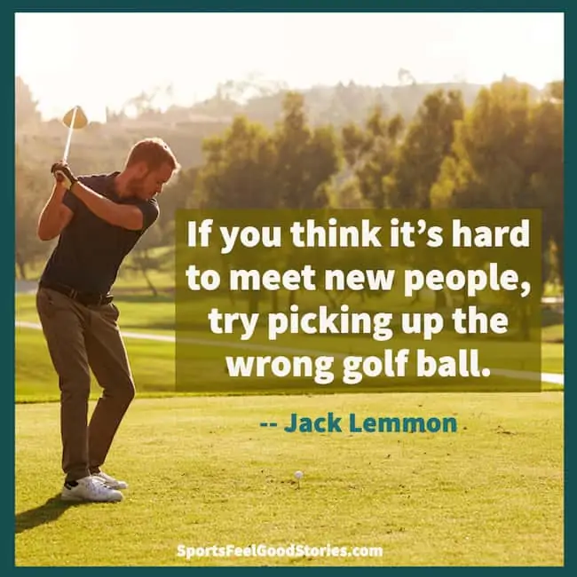 Jack Lemmon quote on golf.