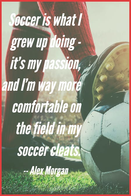soccer cleats quote by Alex Morgan