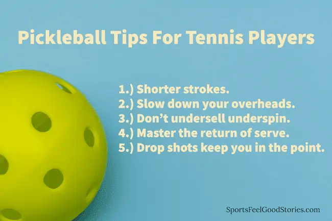 How tennis players can improve at pickleball.
