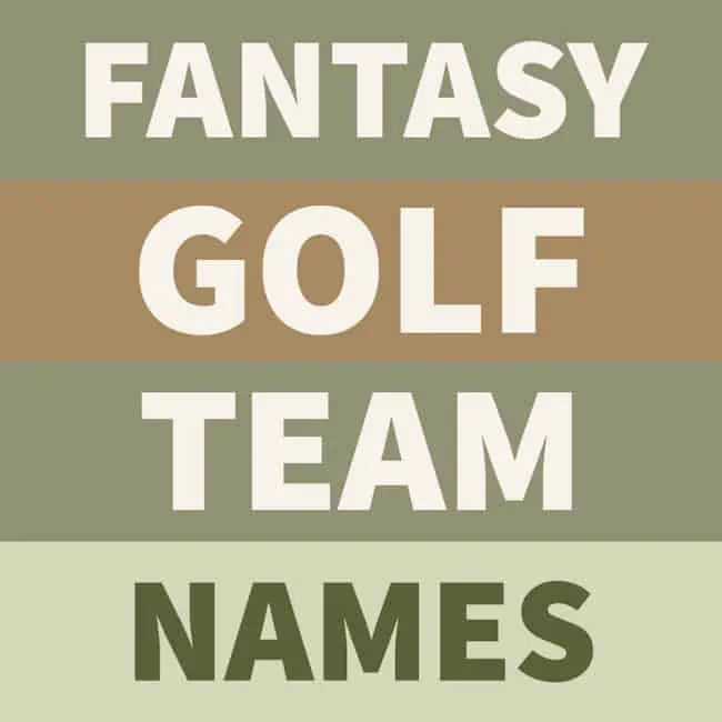 fantasy golf team names.