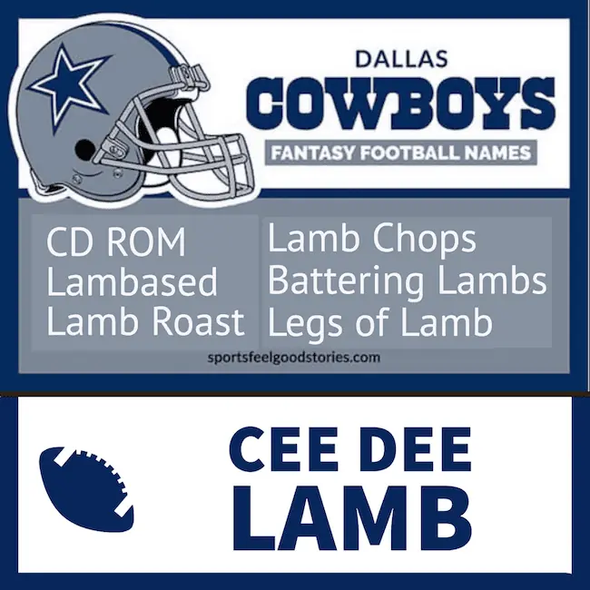Best CeeDee Lamb Fantasy Football Team Names.