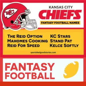 Best Kansas City Chiefs fantasy football team names.