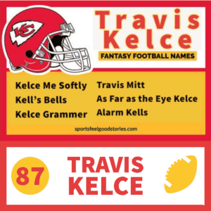 Best Travis Kelce Fantasy Football Names.