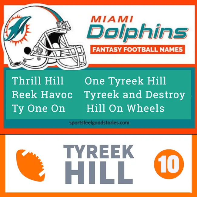 Funniest Tyreek Hill Fantasy Football Names.