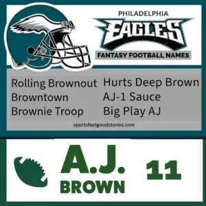 A.J. Brown Fantasy Football names.