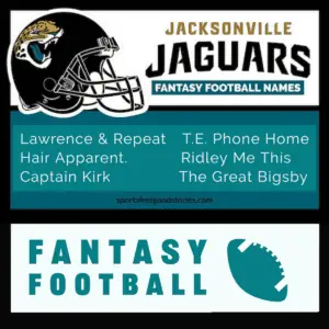 Best Jacksonville Jaguars fantasy football team names.