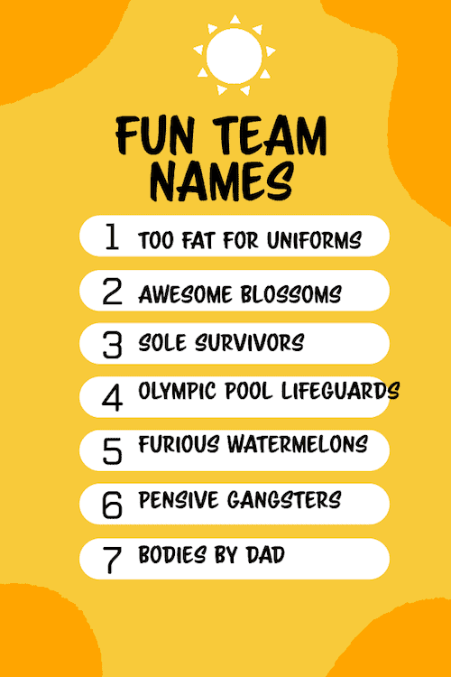 Good list of fun team names.