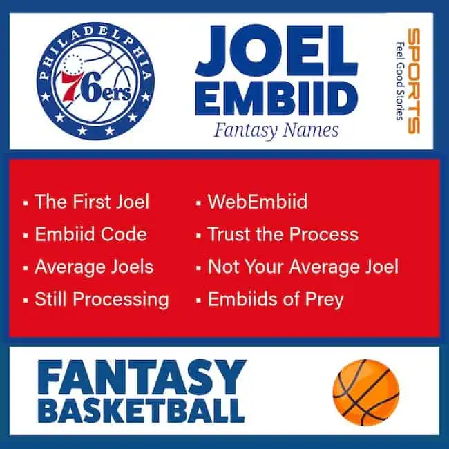 Best Joel Embiid fantasy names.