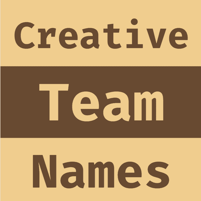 Best Creative Team Names.