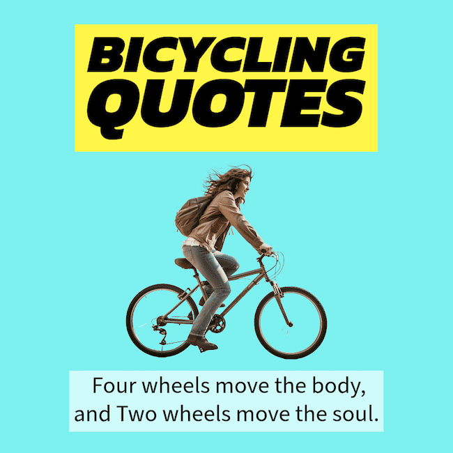 Best bicycle quotes for bikers.