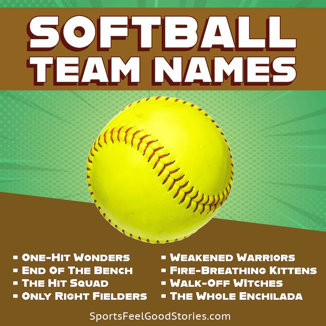 Best Softball Team Names.