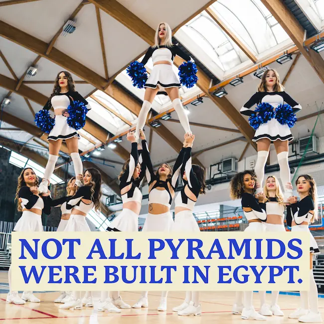 Not all pyramids were built in Egypt.