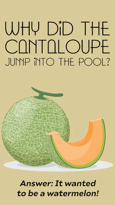 swimming joke about a cantaloupe.