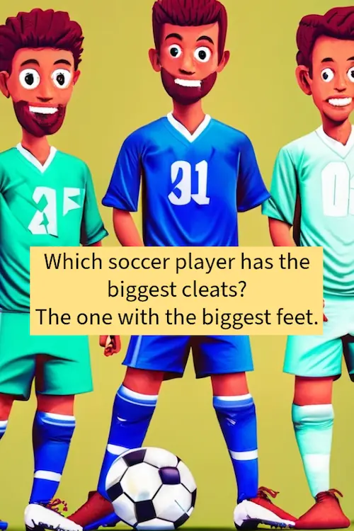 Which player has the biggest cleats?