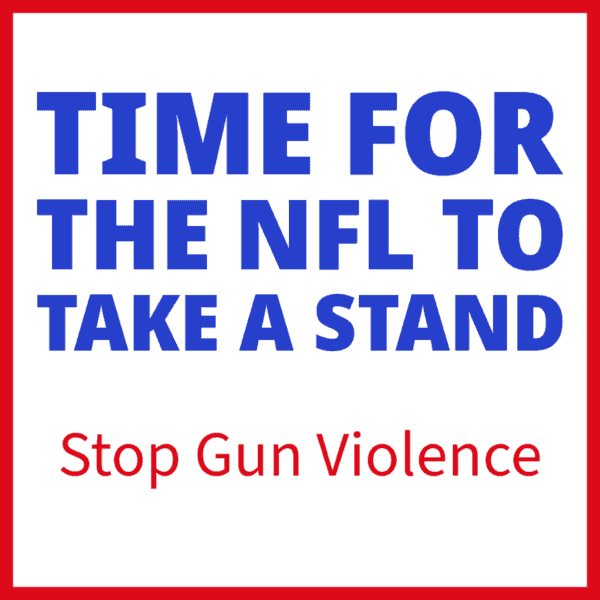 Time for the NFL to take a stand on gun violence.