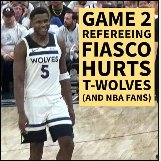 Poor NBA Officiating hurting playoffs - Mavericks Timberwolves.