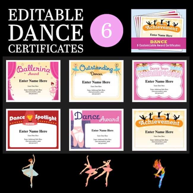 Dance Certificate Templates Editable And Fun Designs Dance Certificate Templates Editable And Fun Designs