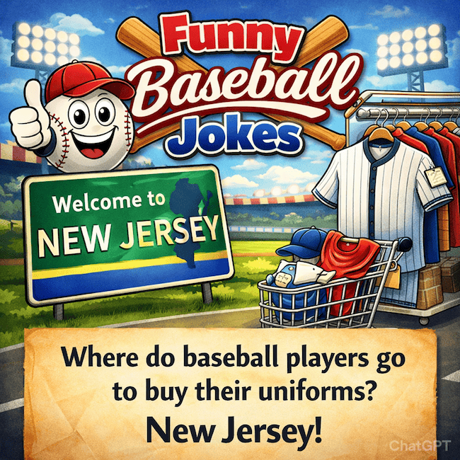 New Jersey - Best baseball jokes.