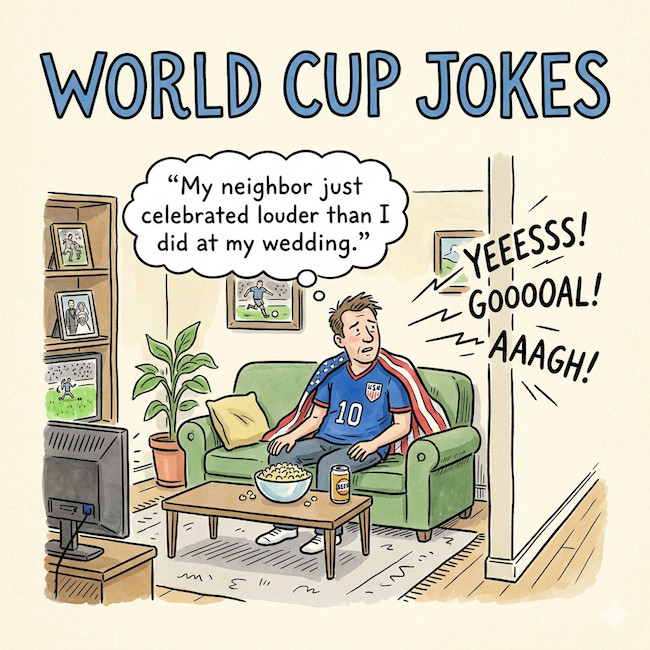 World Cup Jokes and Puns.