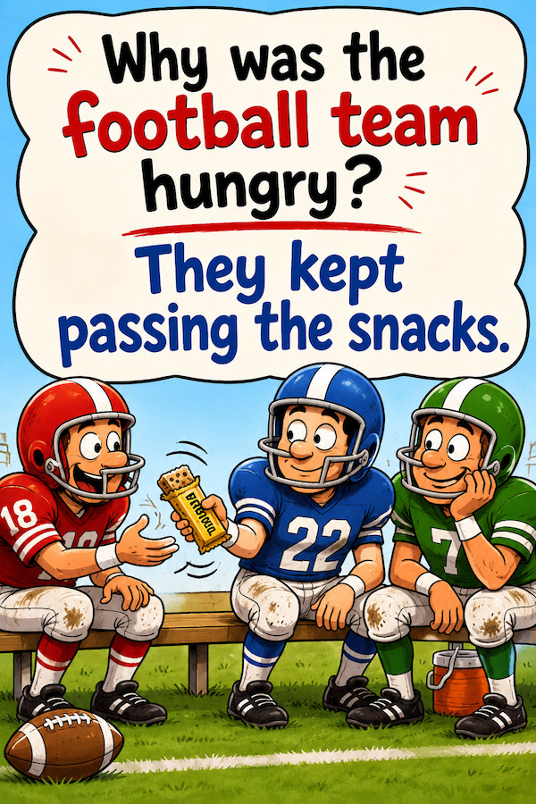 Why was the team hungry humor.