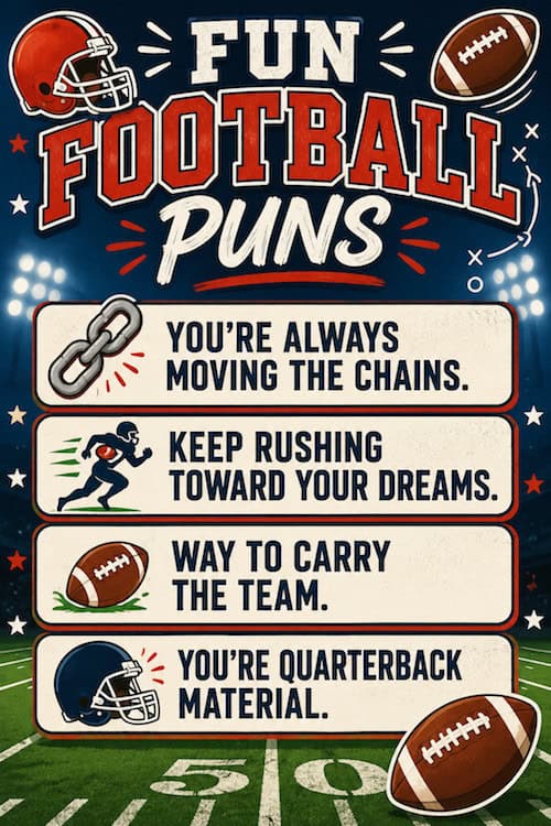 Good football puns.