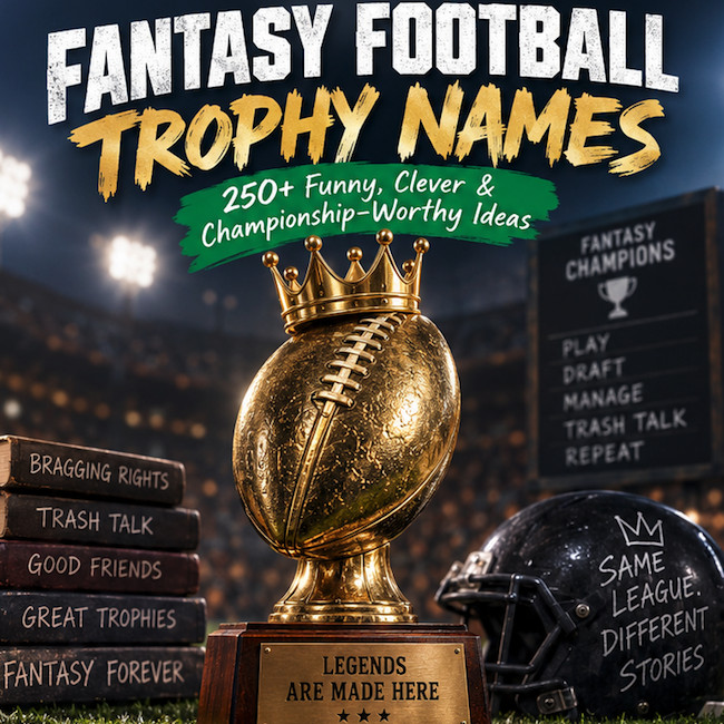 fantasy football trophy names.
