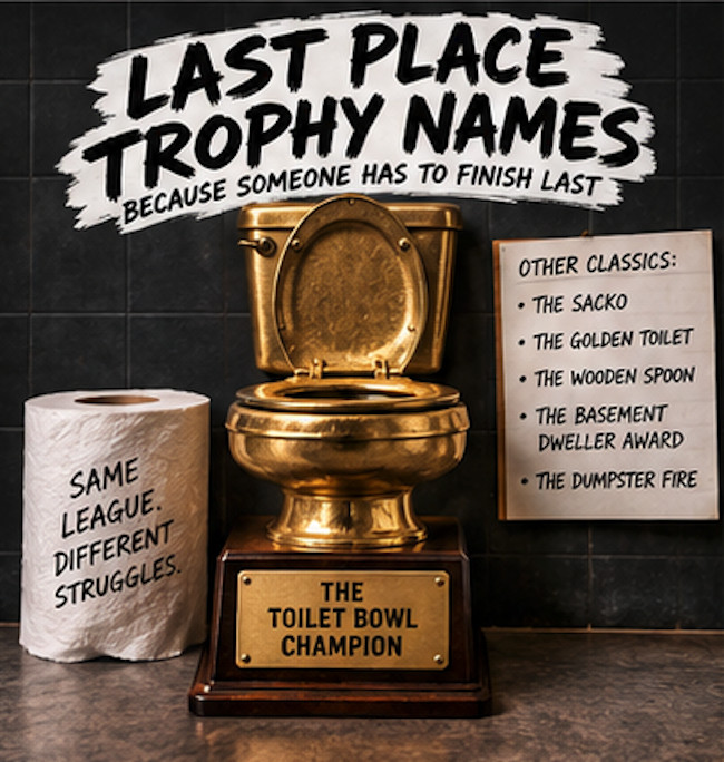Last Place Trophy Names for Fantasy Football.