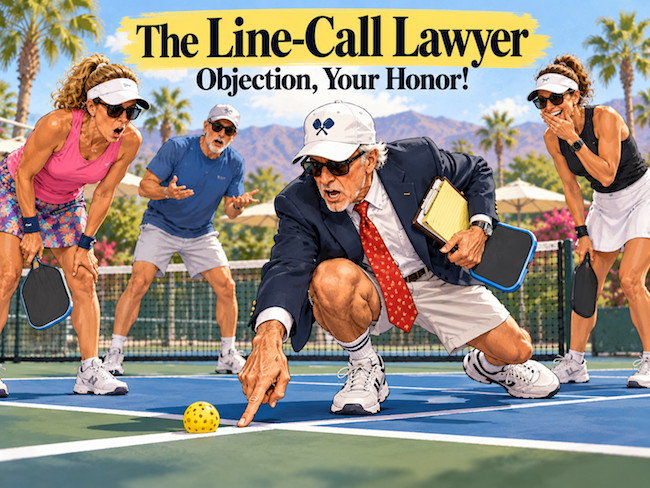 The Line-Call Lawyer - People You'll Meet on a Pickleball Court.